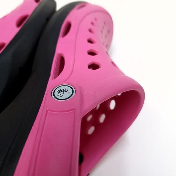 Joybees Clog Shoes Size Womens 9 Mens 7 Pink Black Slip On Shoe​ - Picture 8 of 12